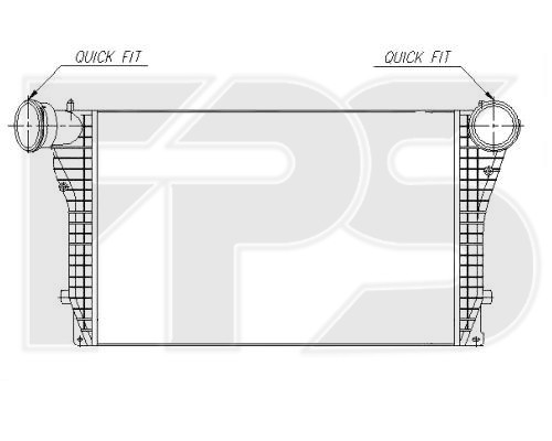 

Интеркулер SKODA OCTAVIA 97-10 (1U2/1U5) (артикул FP 74 T17-X)