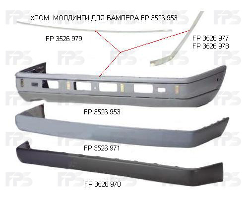 

Накладка бампера зад. sdn 93- MERCEDES 124 (артикул FP 3526 971)