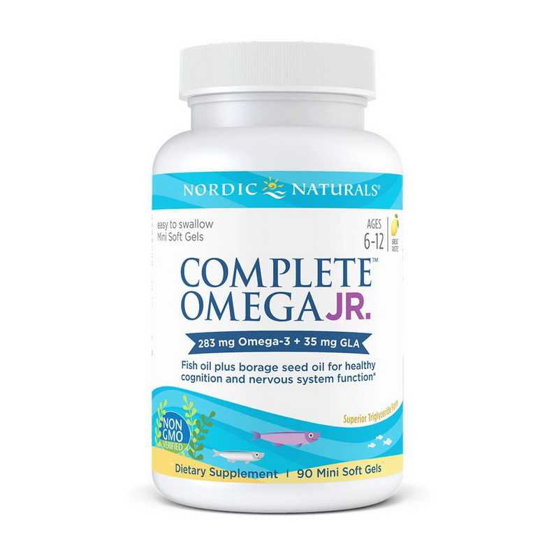 

Омега-3 рыбий жир для подростков Nordic Naturals Complete Omega Junior 90 mini soft gels