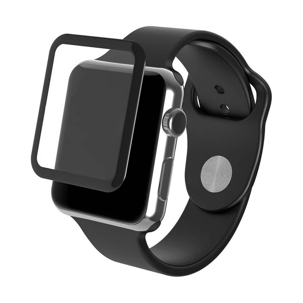 

Защитное стекло для Apple Watch 3 series 3D FullGlue 38 mm черный