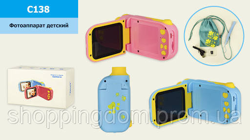 

Детская цифровая видео камера C138 (50шт) с картой памяти, 2 цвета, р-р игрушки – 11*3.5*5.5 см, в к (C138
