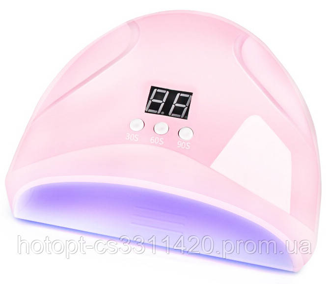 

УФ лампа для гель-лака Dazzle mini-1 36 W для полимеризации, наращивания ногтей Pink (7173, Розовый
