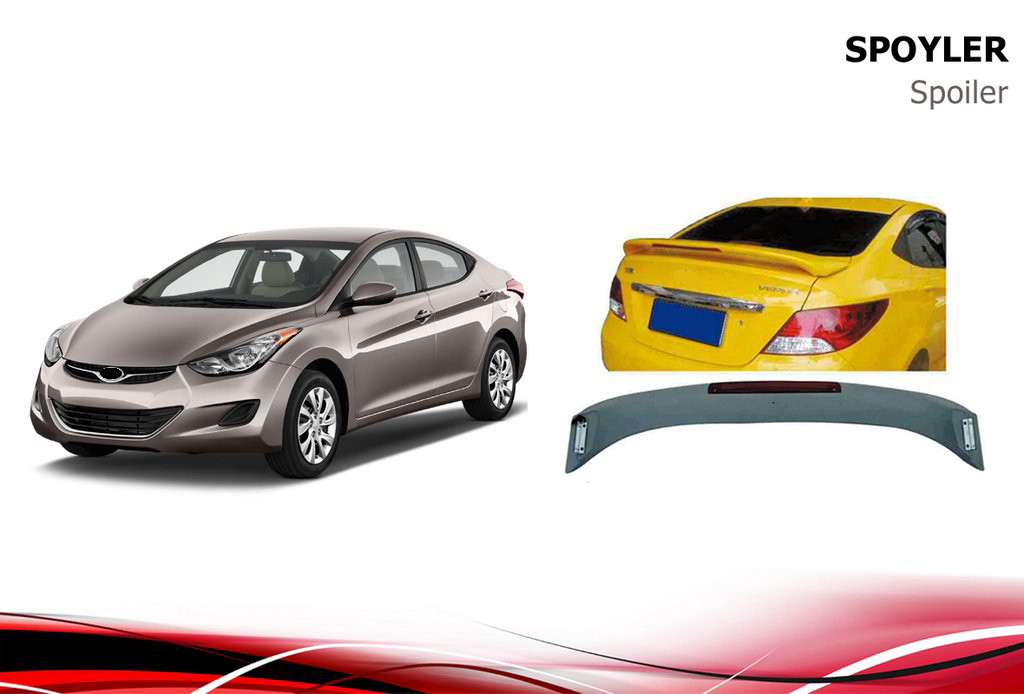 

Hyundai Accent 2011-2017 Спойлер под покраску Niken V2