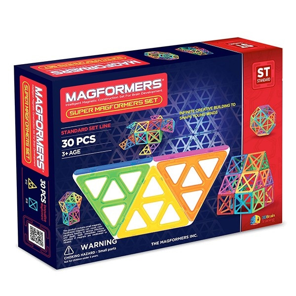 

Магнитный конструктор Magformers Базовый набор Супер 30 деталей 701008, КОД: 2434469