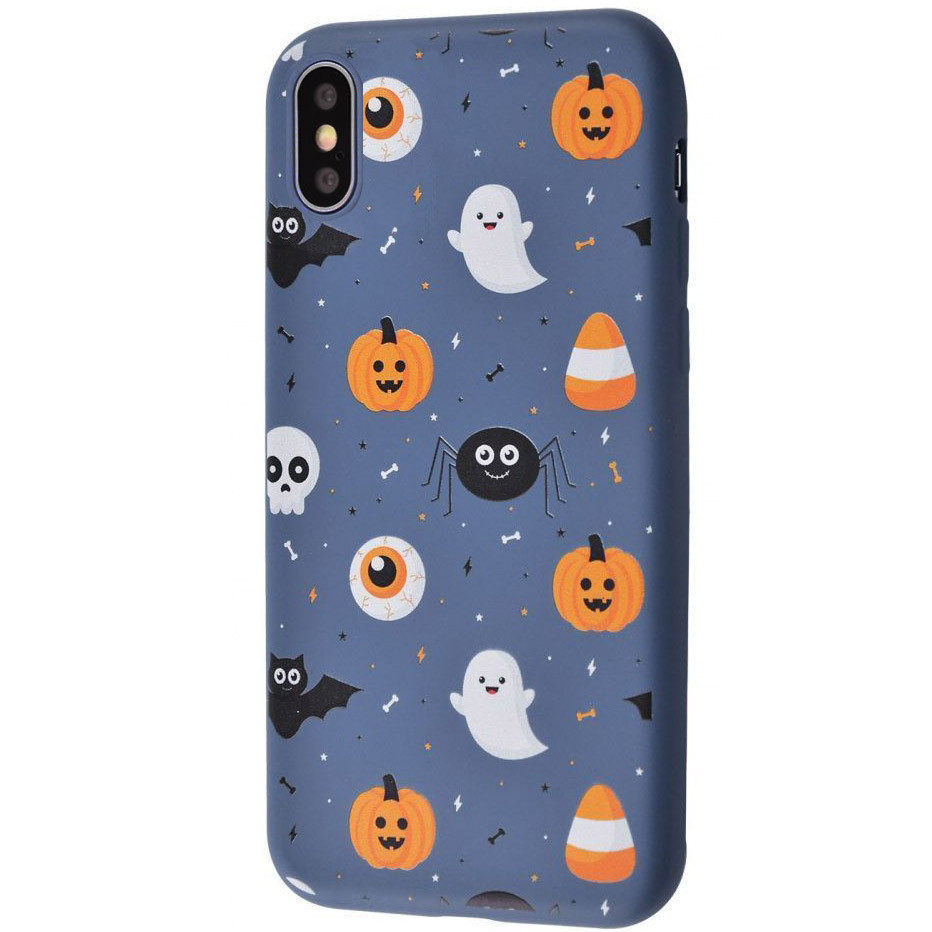 

TPU чехол WAVE Fancy для Apple iPhone X / XS (5.8") (Ghosts and pumpkins / Dark blue