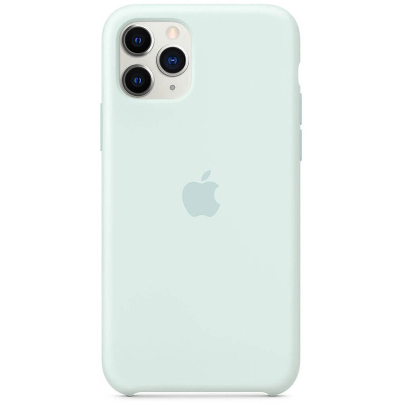 

Чехол Silicone case (AAA) для Apple iPhone 11 Pro Max (6.5") (Серо-голубой / Seafoam