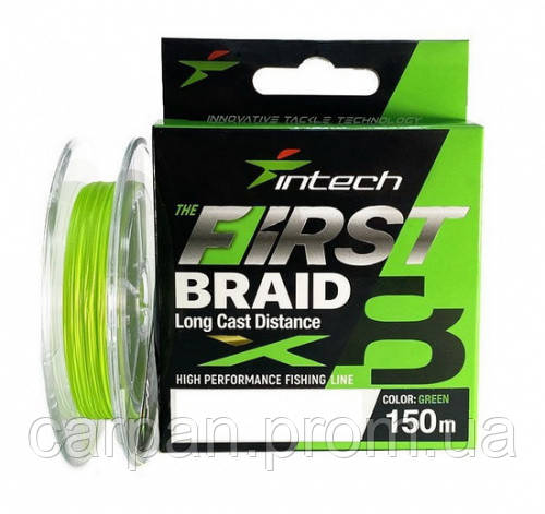 

Шнур Intech First Braid X8 150m 0.205mm, Зеленый