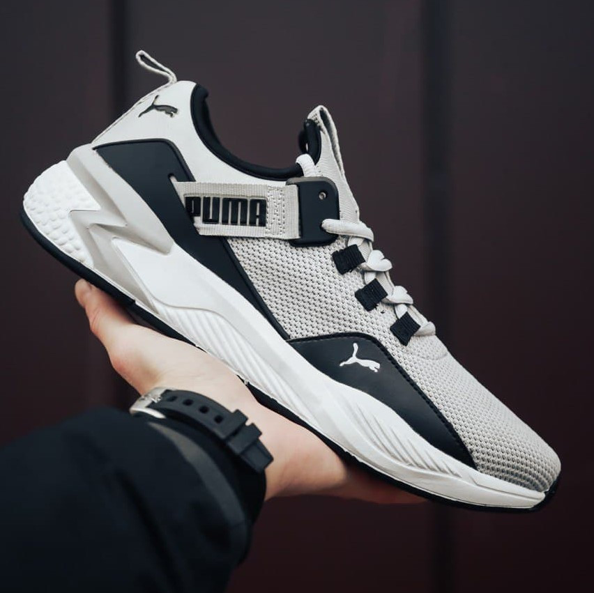 

Puma Hybrid Grey Black White | кроссовки мужские; серые/белые/черные; осенние / весенние 45, Серый