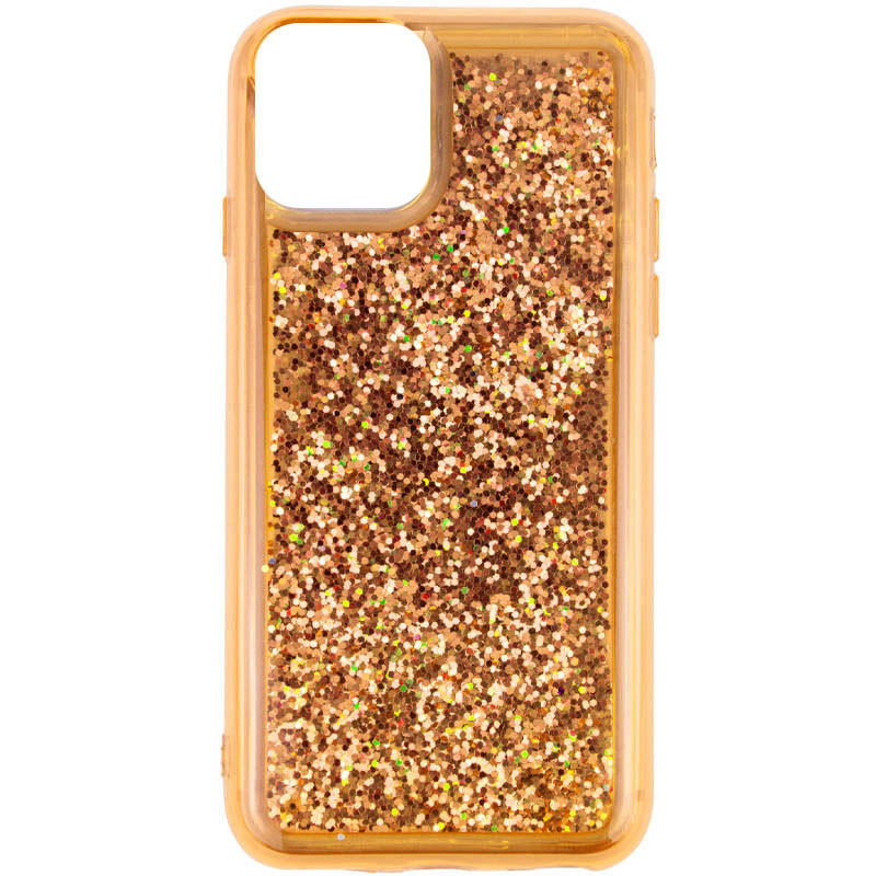 

Уценка TPU+PC чехол Sparkle (glitter) для Apple iPhone 12 mini (5.4"), Эстетический дефект / золотой