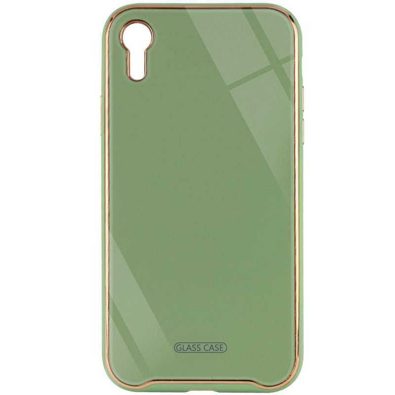 

TPU+Glass чехол Venezia для Apple iPhone XR (6.1"), Мятный / mint