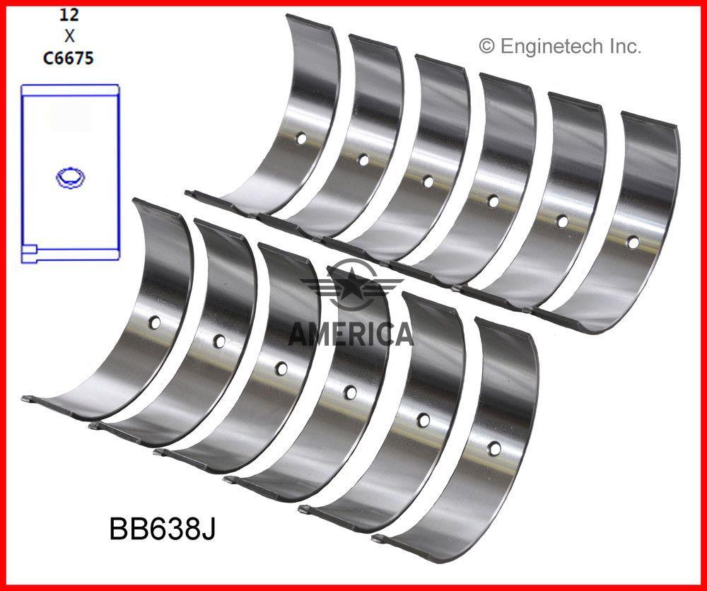 

Вкладиши шатунные 0,50MM ENGINETECH BB638J020