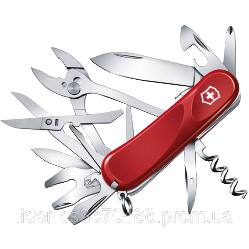 

Нож складной, мультитул Victorinox Evolution S557 (85мм, 21 функций), красный 2.5223.SE