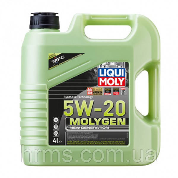 

Синтетическое моторное масло - Molygen New Generation 5W-20 4 л.