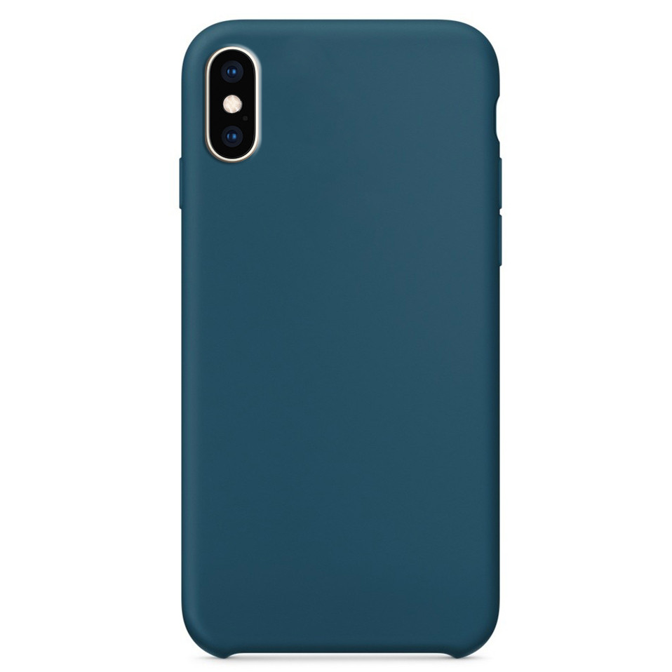 

Чехол Silicone Case without Logo (AA) для Apple iPhone XS Max (6.5"), Синий / cosmos blue