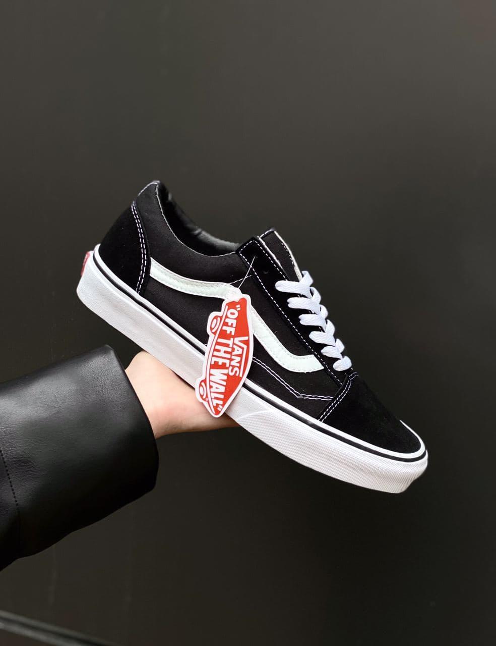 

Мужская обувь Vans Old Skool. Стильные кроссы для парней Ванс Олд Скул., Черный