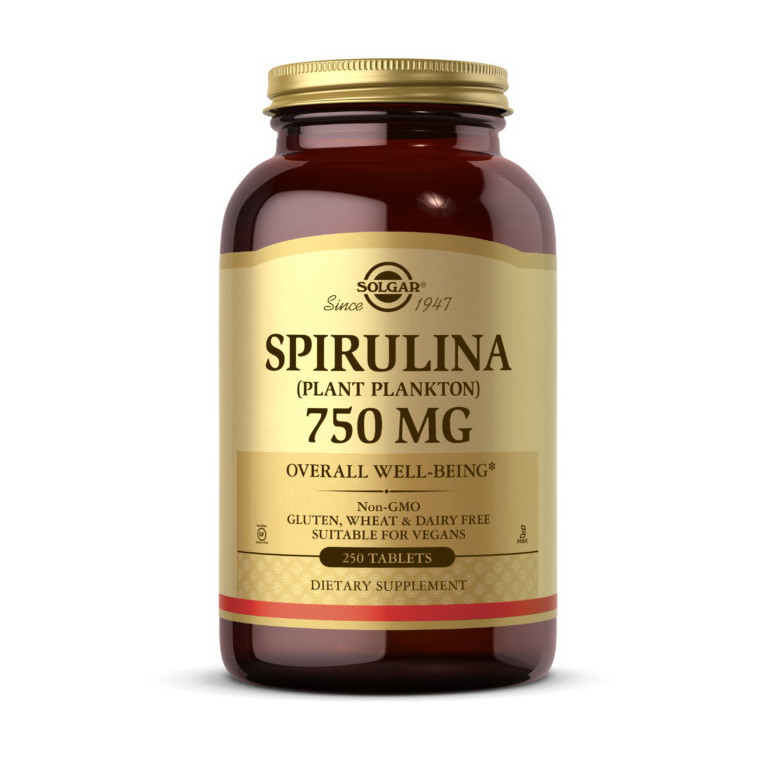 

Спирулина Solgar Spirulina 750 mg 250 tabs