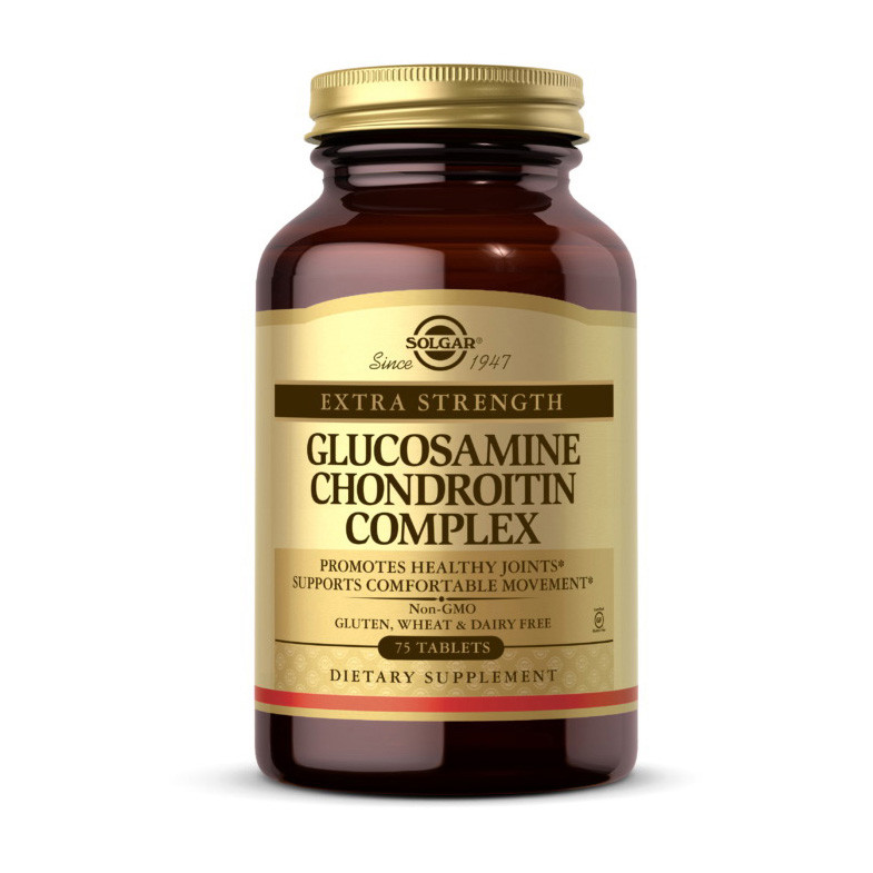 

Глюкозамин с Хондроитином Solgar Glucosamine Chondroitin Complex 75 tabs