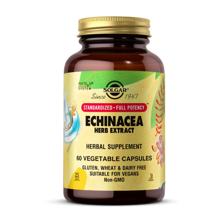 

Экстракт эхинацеи Solgar Echinacea Herb Extract 60 veg caps