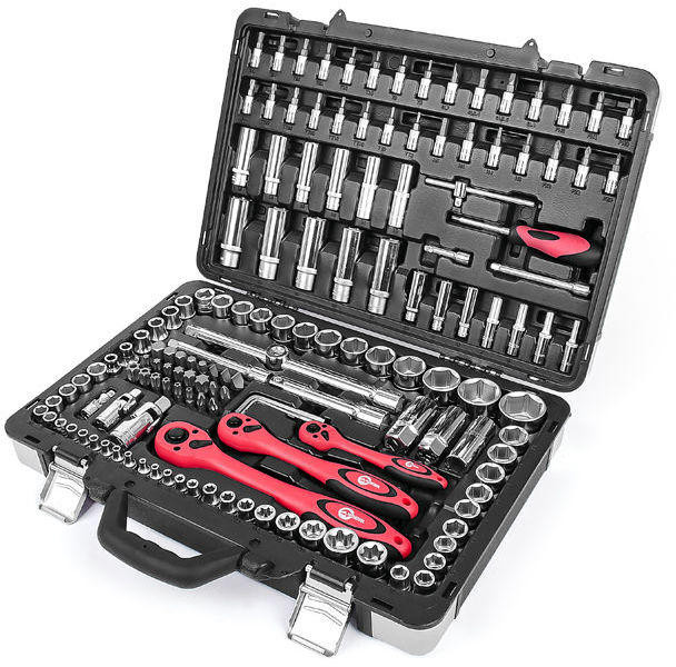

Набор инструмента Intertool - 1/4", 3/8", 1/2" 151 ед.
