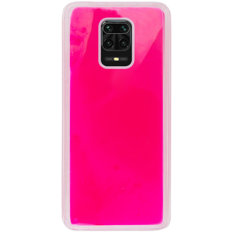 

Противоударный Защитный Неоновый Чехол - Накладка Epik Neon Sand glow in the dark для Xiaomi Redmi Note 9s /, Розовый