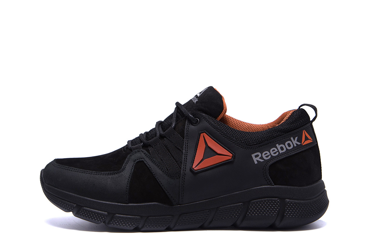 

Мужские кожаные кроссовки Reebok Classic Tracking Orange (реплика), Черный