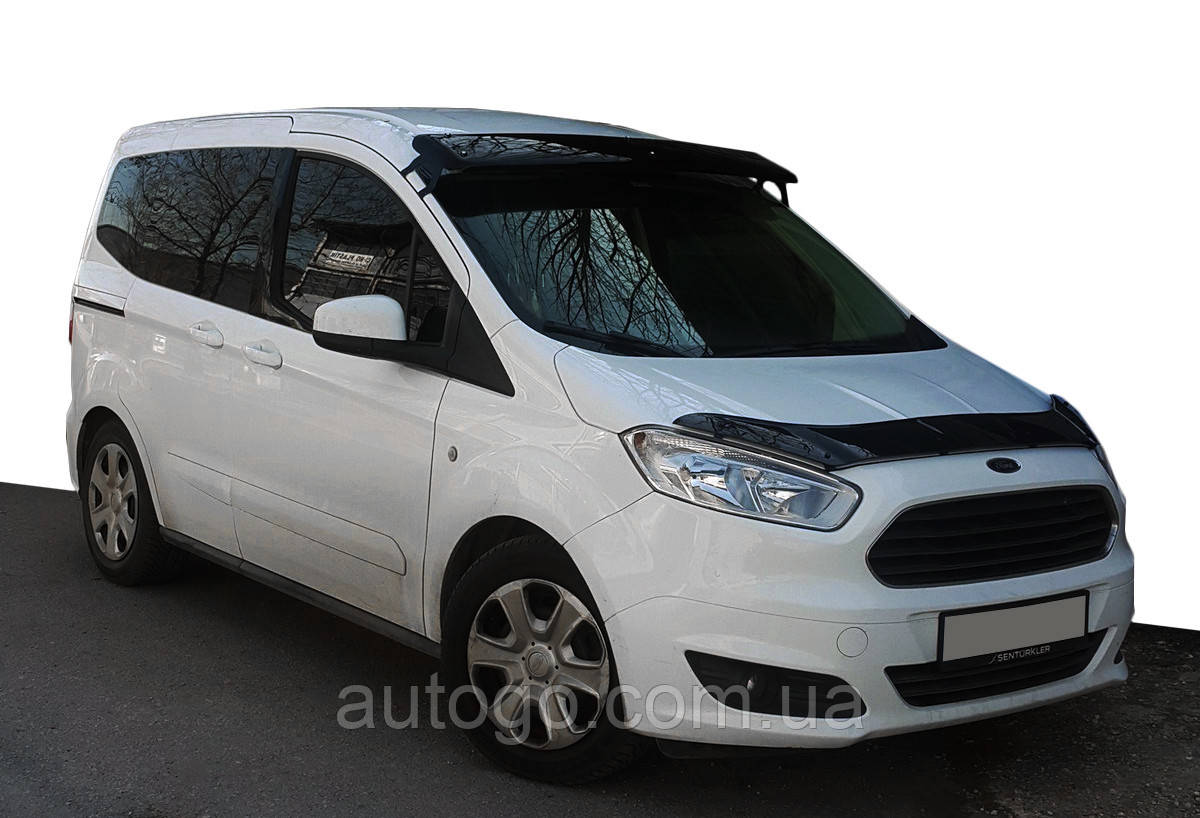 

Козырек на лобовое стекло (черный глянец, 5мм) Ford Courier 2014↗ гг.