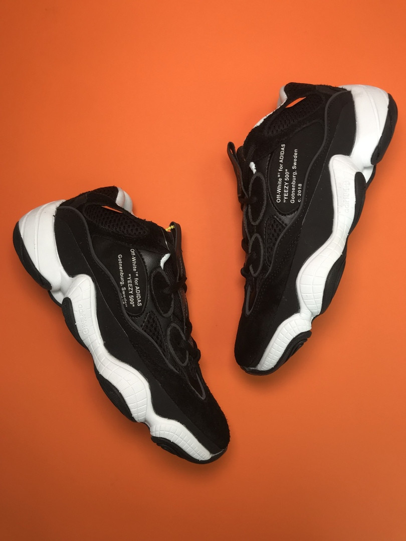 

Adidas Yeezy 500 Off White Black (Черный) 40-44, Черно-белый