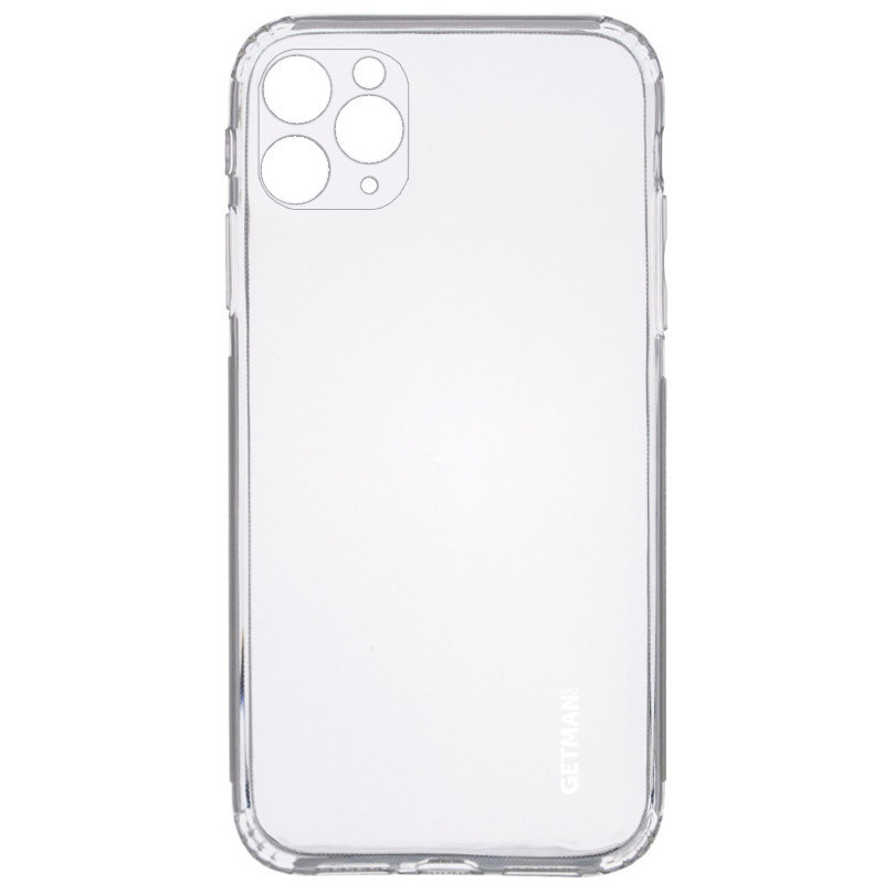 

TPU чехол GETMAN Clear 1,0 mm для Apple iPhone 11 Pro Max (6.5"), Бесцветный (прозрачный)