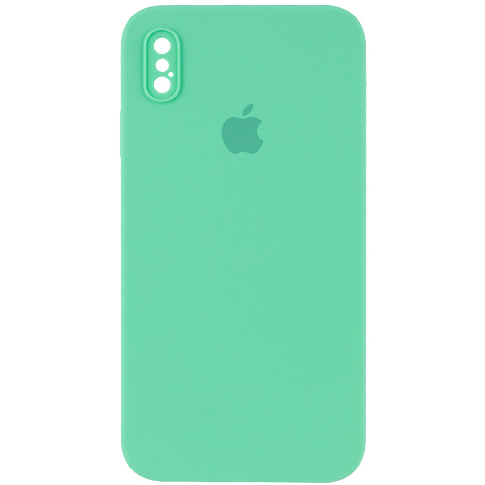 

Чехол Silicone Case Square Full Camera Protective (AA) для Apple iPhone XS (5.8"), Зеленый / spearmint