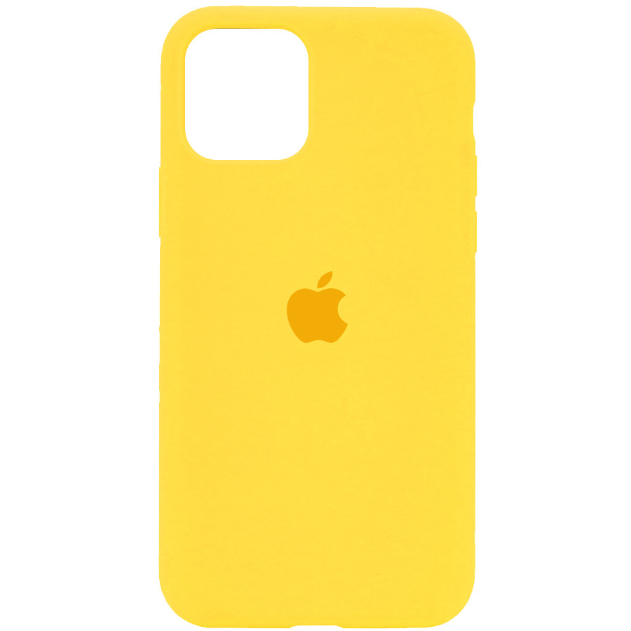 

Чехол Silicone Case Full Protective (AA) для Apple iPhone 11 Pro Max (6.5"), Желтый / canary yellow