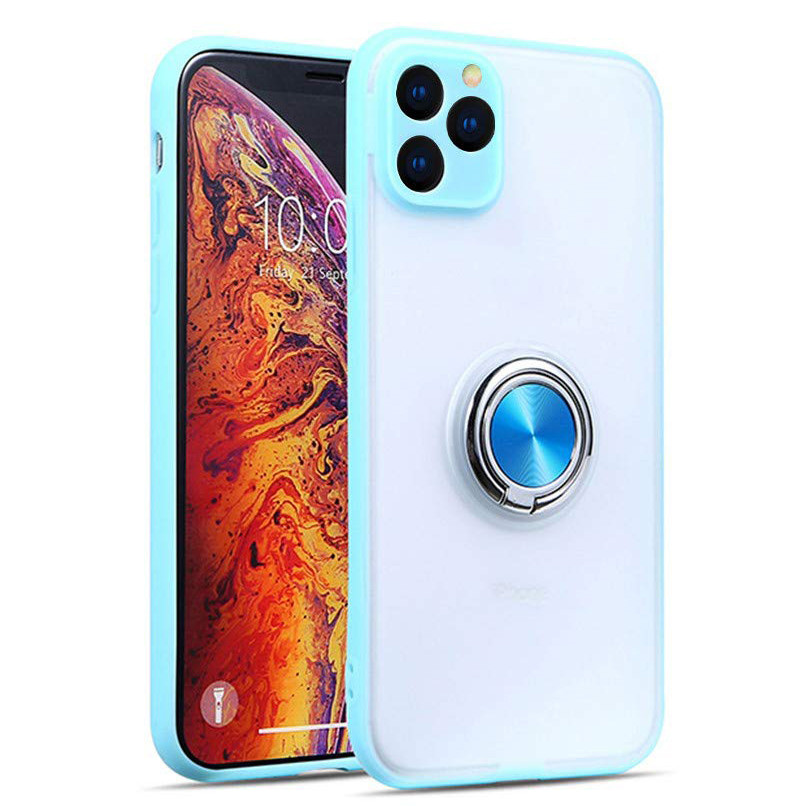 

TPU-PC чехол Deen Shadow Ring series для Apple iPhone 11 Pro (5.8, Бледно-бирюзовый