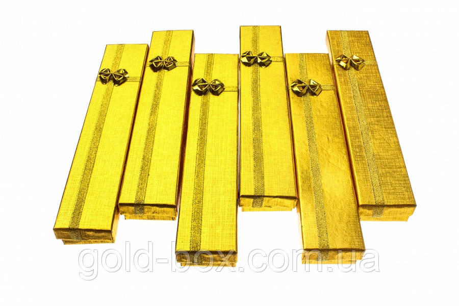 

Коробочки для бижутерии Gold Box 12 шт long, Разные цвета