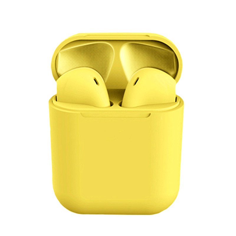 Бездротові сенсорні навушники i12 tws airpods Жовті
