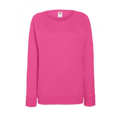 

Реглан женский FOL Lady Fit Lightweight Raglan Sweat (возможно нанесение лого) розовый