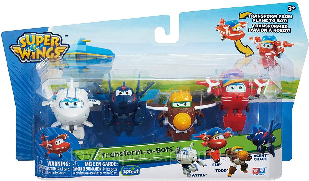 

Супер крылья самолеты трансформеры 4 шт Super Wings - Transform-a-Bots 4 Pack