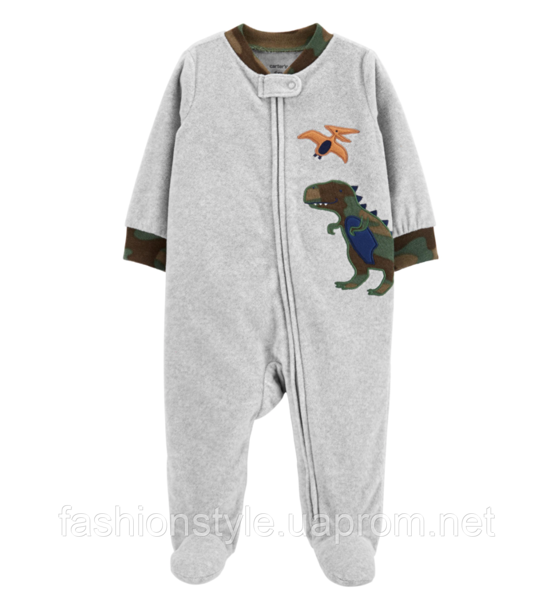 

Человечек флисовый Carters для мальчика Dino 68 74