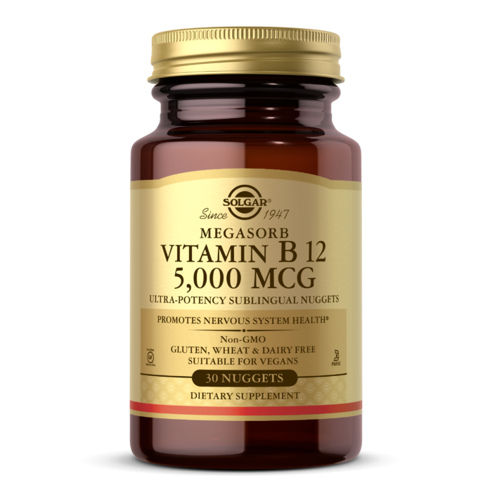 

Витамин В12 Мегасорб, Vitamin B12 Megasorb, Solgar, 5000 мкг, 30 табл