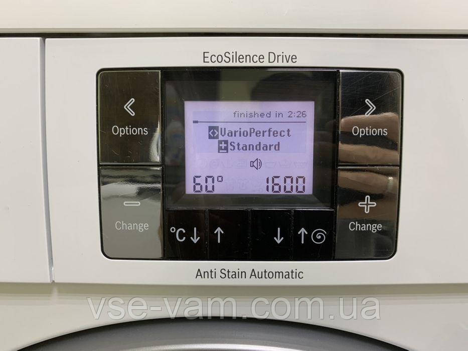 Пральна машина Bosch Logixx на 8кг 1600об INVERTER motor Німеччина б.у Фото 2