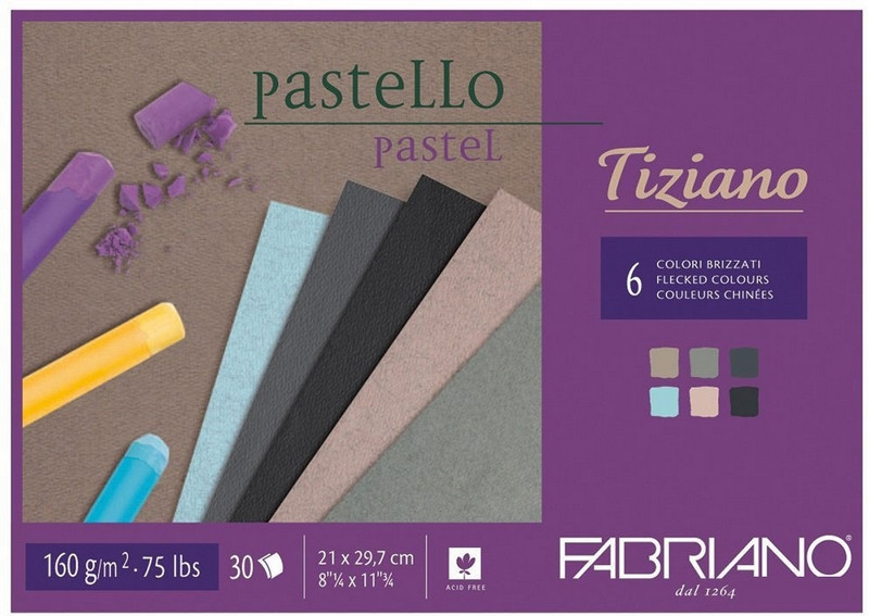 

Альбом-склейка для пастели A4 Fabriano Tiziano 160г/м2 холодные цвета 30л (8001348156895)