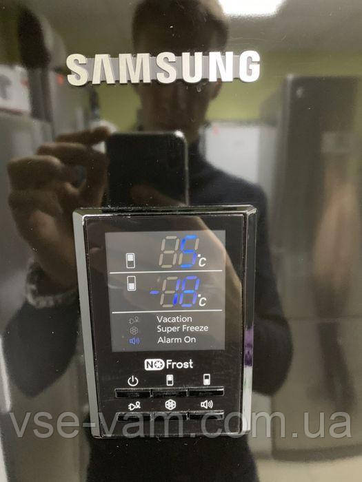 Холодильник Samsung No-frost 185 см чорний б.у з Німеччини Фото 2