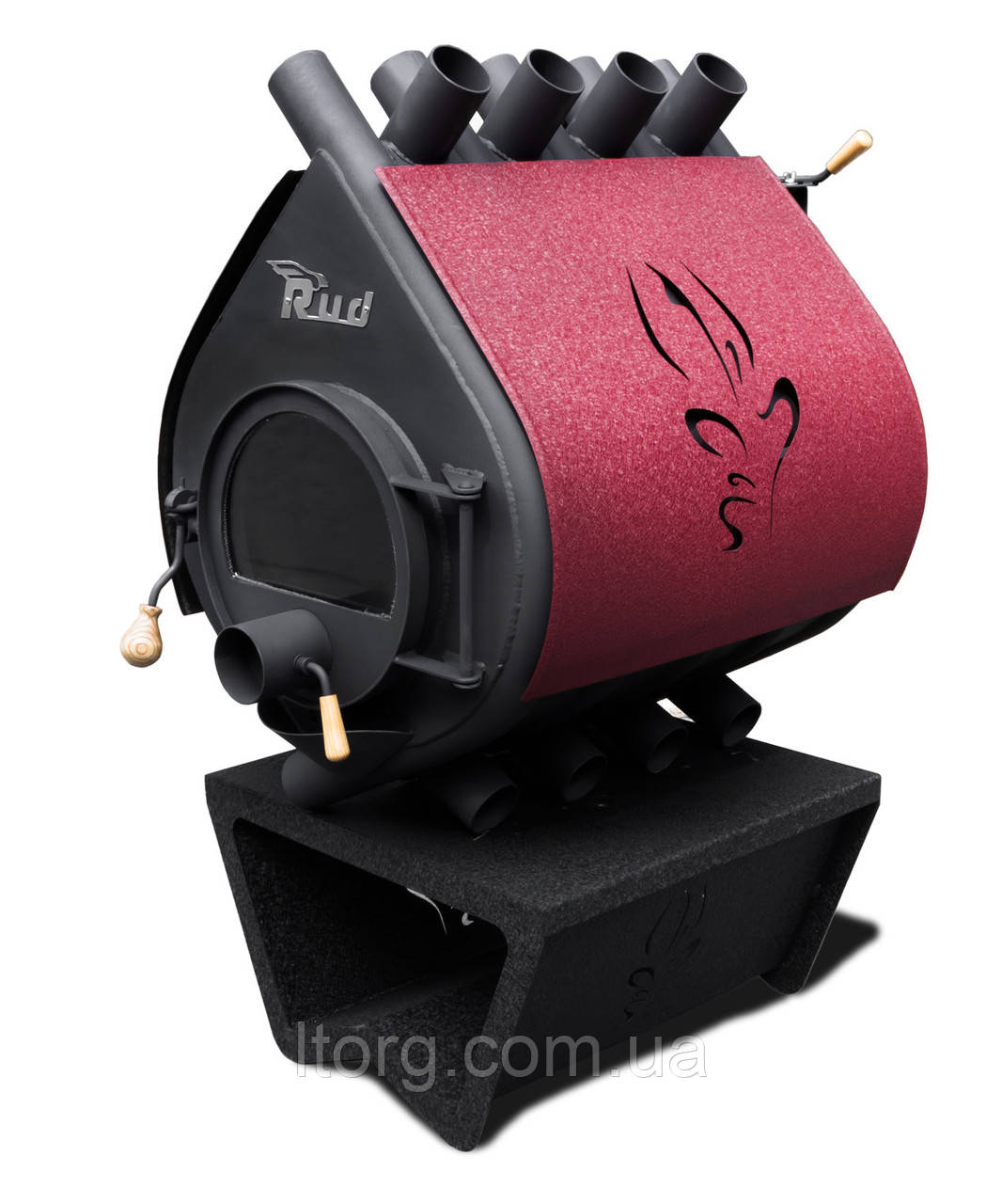 

Печь Rud Pyrotron Кантри 02 (отапливаемая площадь 120 кв.м. х 2,5 м) Cо стеклом и обшивкой