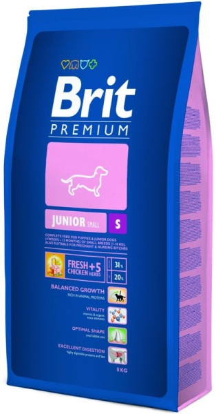 

Сухой корм для щенков Brit Premium Junior S 8 кг