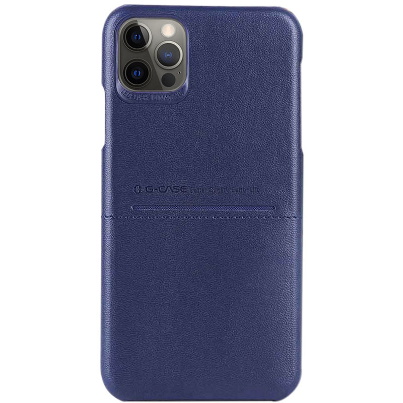 

Кожаная накладка G-Case Cardcool Series для Apple iPhone 12 Pro / 12 (6.1"), Синий