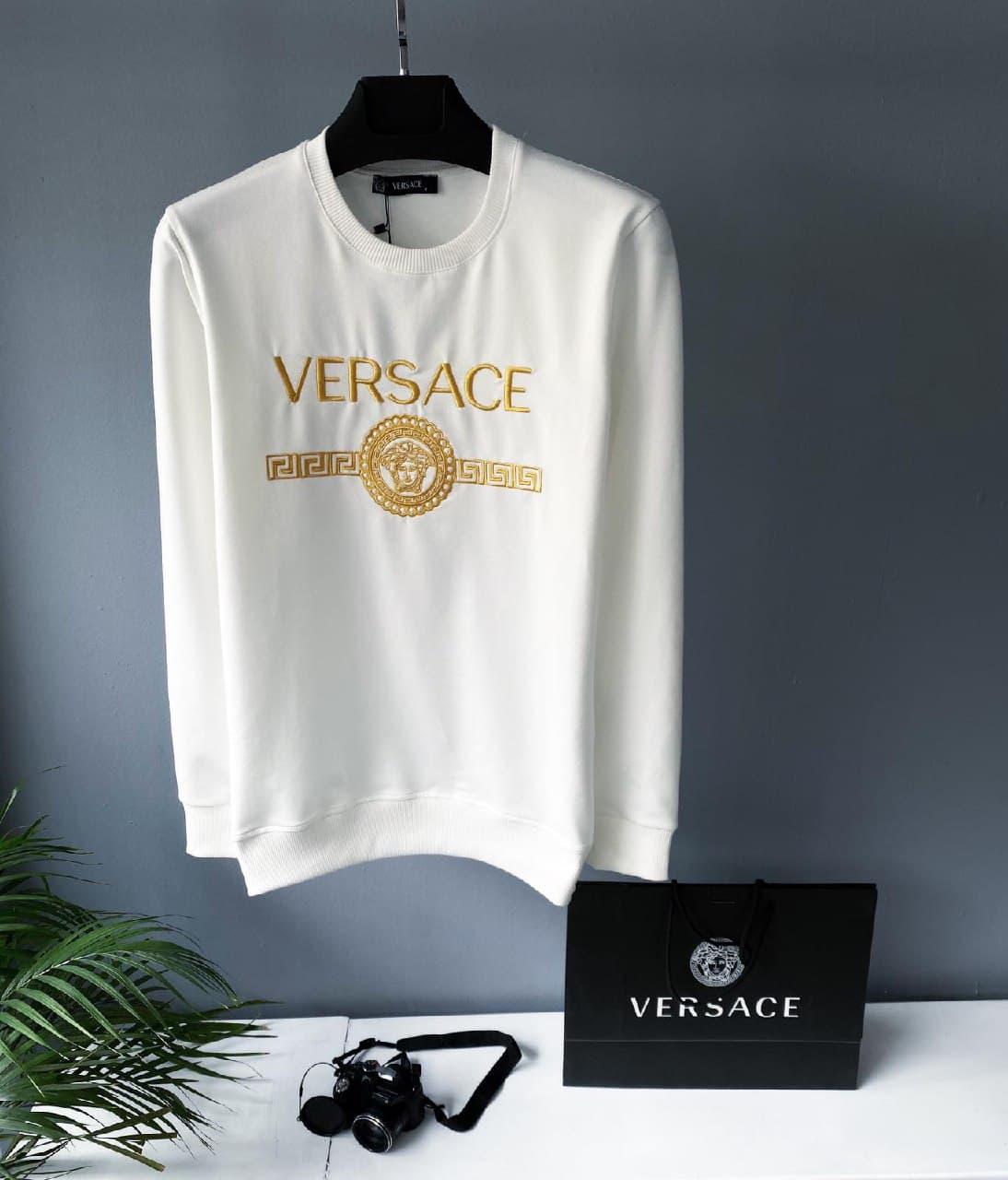 

Мужской свитшот Versace White / Версачи Белый