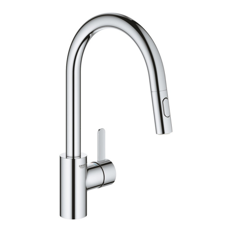 

Смеситель для кухни с выдвижным изливом Grohe Eurosmart Cosmopolitan 31481001, Хром