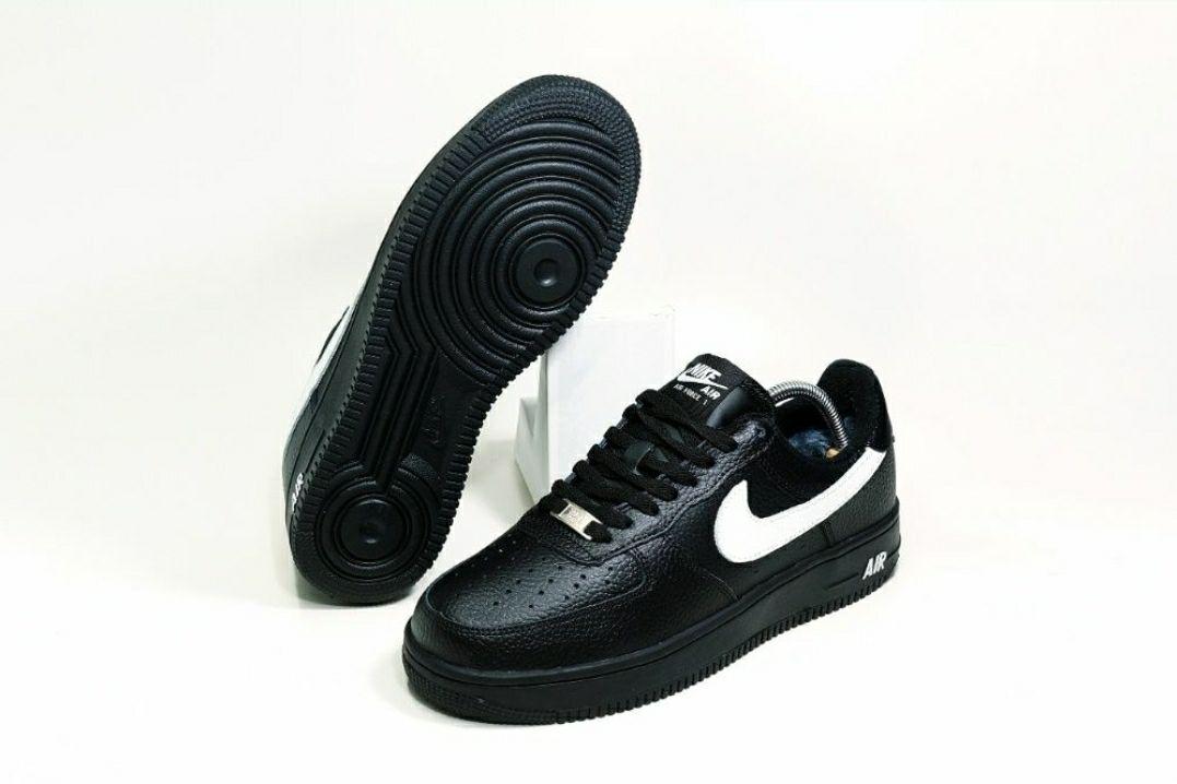 

Женские зимние кроссовки Nike Air Force 1 Black White / Найк Аир Форс 1 Черные Белые, Черный