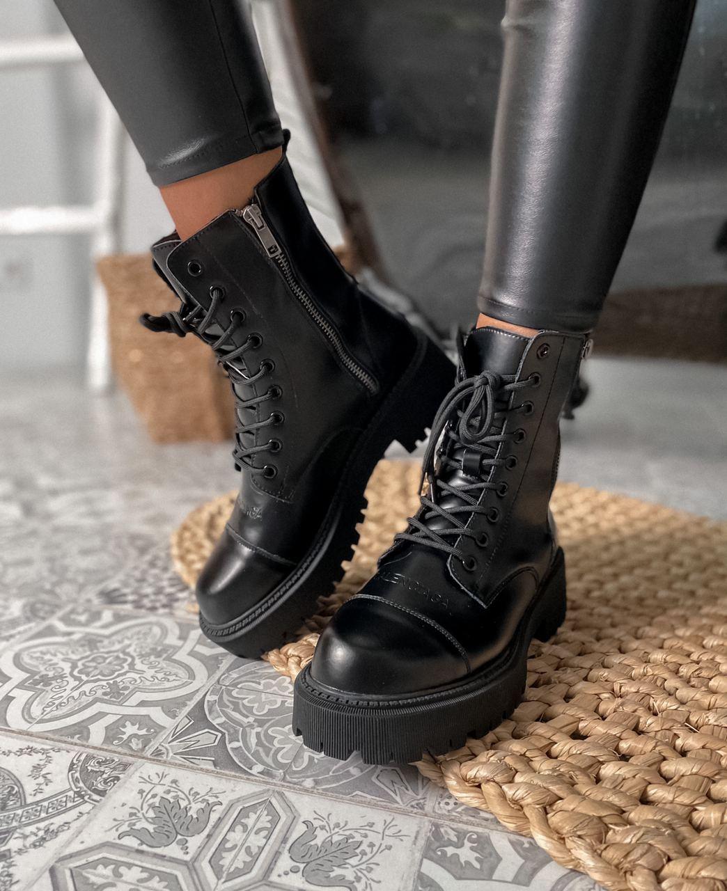 

Женские зимние Ботинки Balenciaga Boot Tractor Black / Баленсиага Черные 37, Черный