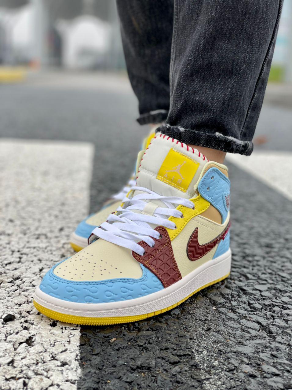 

Женские кроссовки Nike Air Jordan 1 MultiColor / Найк Аир Джордан 1 37, Разные цвета