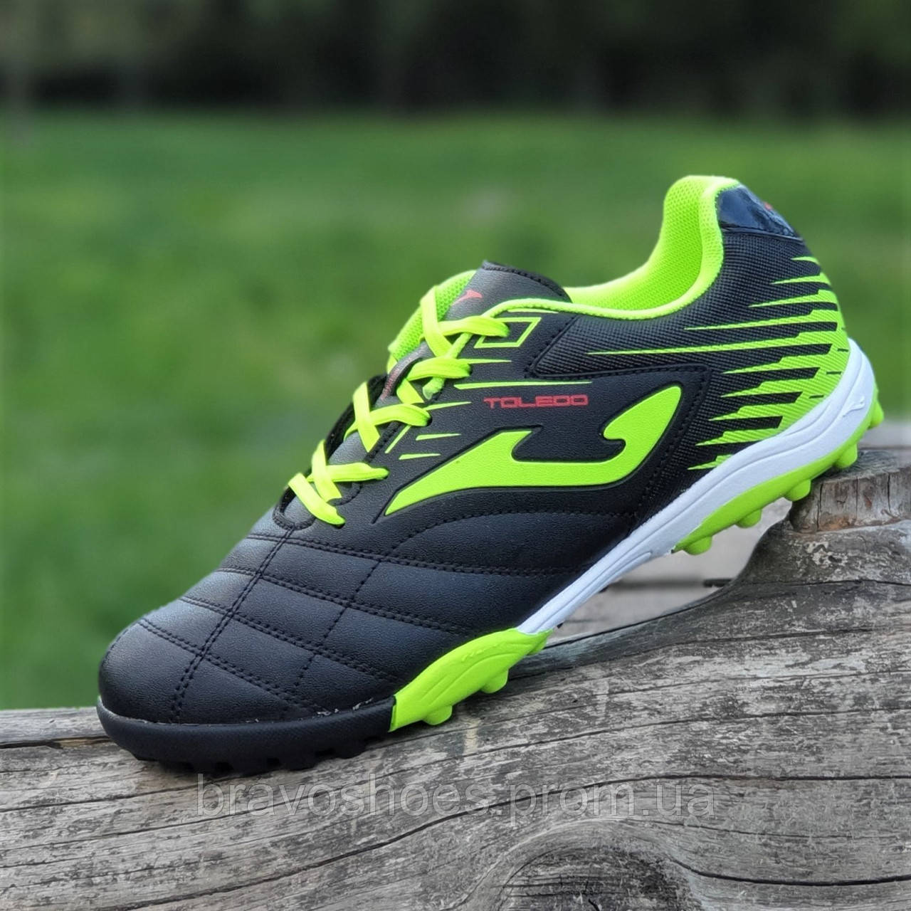 

Сороконожки подростковые для мальчика Джома Joma оригинал TOLEDO JR 2001 BLACK-FLUOR TURF (Код: Б1811) Искусственная кожа, 35, Черный