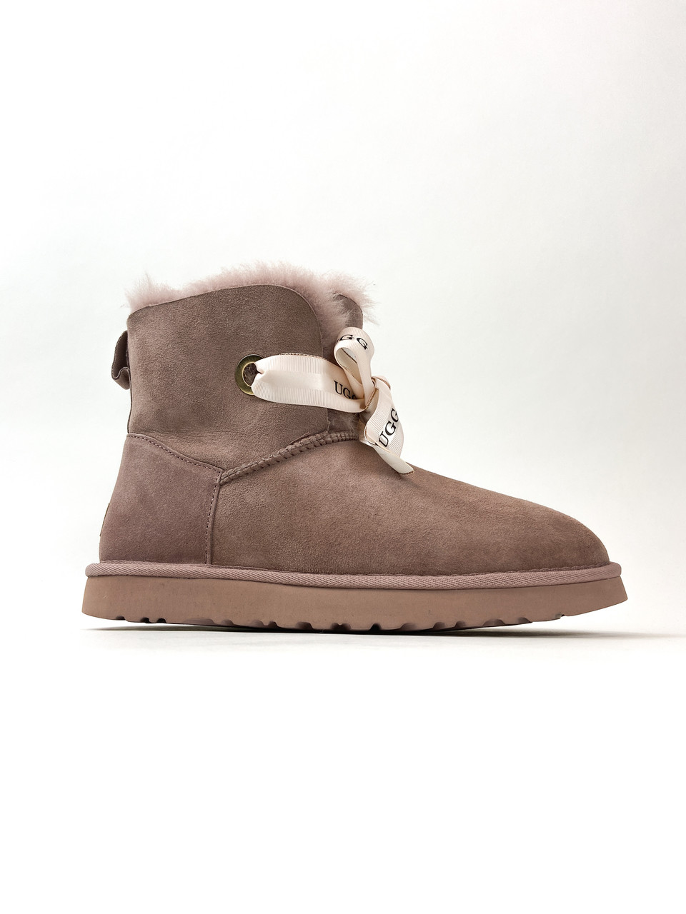 

UGG Bailey Bow Mini Suede Pink (Розовый)